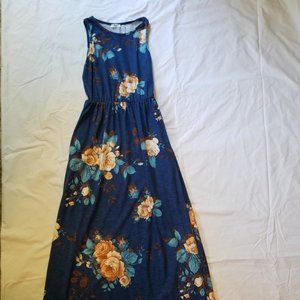 EGS floral tank maxi dress